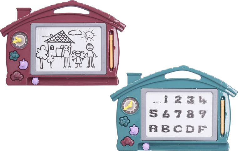 Tablă de desen magnetică în formă de căsuță, 32 cm