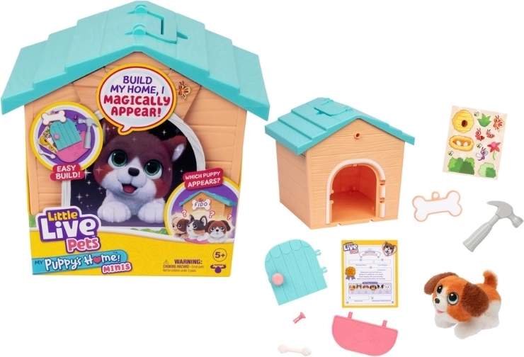 Little Live Pets my puppy’s home minis – cățeluș cu cușcă