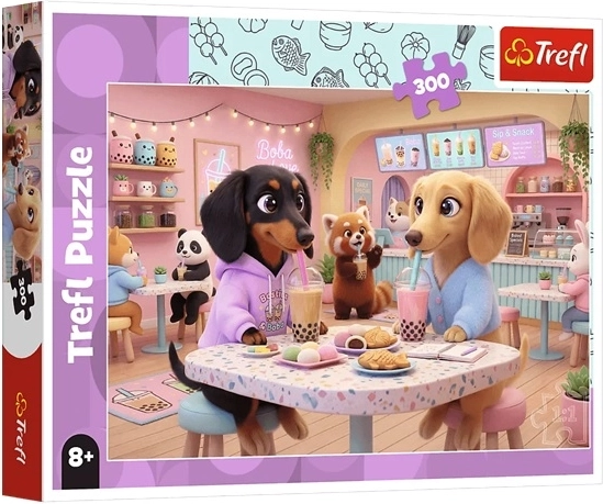 Puzzle Teckeli în cafenea 300 de piese