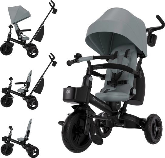 Kinderkraft Aveo 2 Plus tricicletă multifuncțională gri