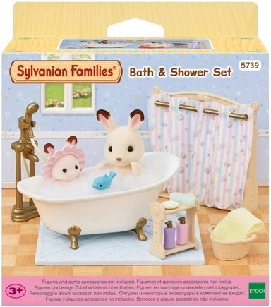 Sylvanian Families set de baie cu cadă și duș