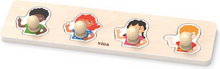 Viga – primul puzzle de potrivire cu mânere – nuanțe ale pielii