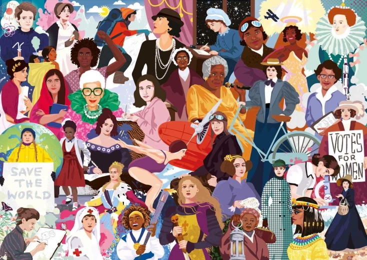 Puzzle Femei iconice 1000 piese EDUCA