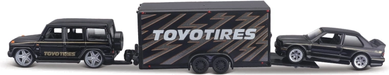 Maisto Design Team Haulers Mercedes-Benz G-Class și BMW 3 Series M3 din 1988 1:64