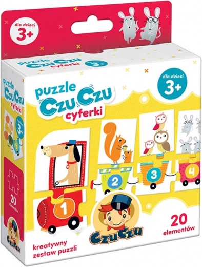 CzuCzu puzzle tren cu numere – învățare a calculului