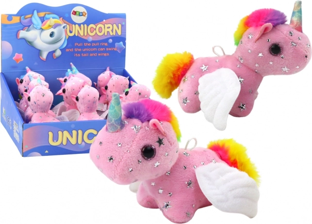 Unicorn Cal de pluș Stretch Jumping Roz