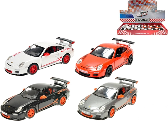 Kinsmart Porsche 911 GT3 RS model metalic 1:36 cu mecanism pull-back