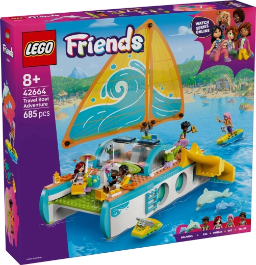 Lego friends aventură pe barcă