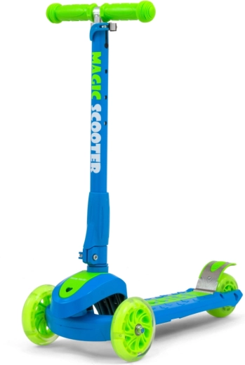 Trotinetă pentru copii Milly Mally Magic scooter albastru-verde
