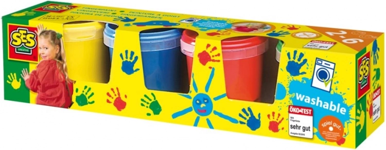 Primele mele culori pentru pictat cu degetele 4×150 ml