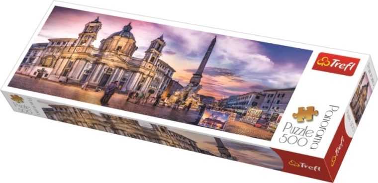 Puzzle panoramă 500 piese - Piazza Navona, Roma