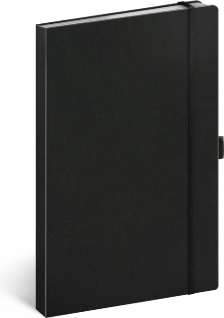 Caiet cu coperți rigide, dictando, negru 13 × 21 cm