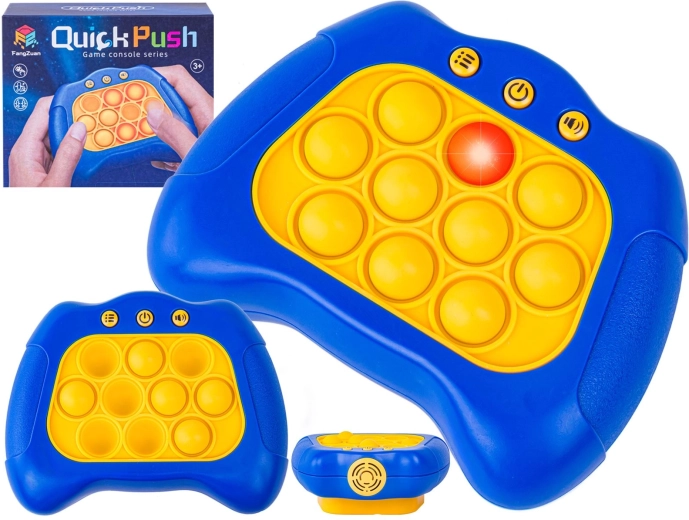 Joc electronic antistres Pop It cu efecte (bleu închis) - 1 bucată