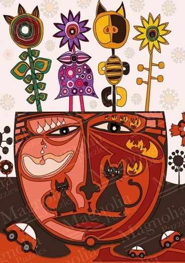 Puzzle pisici suprarealiste 1000 piese MAGNOLIA