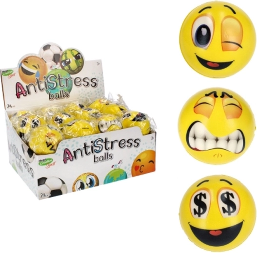Emoji antistres – mingiuță moale 7 cm