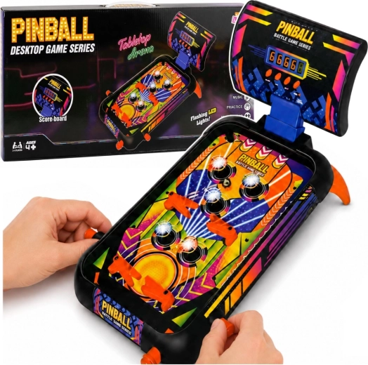 Pinball de masă (flipper) cu lumini, sunete și contor de puncte