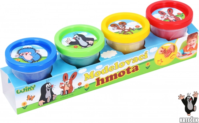 Plastilină Doh Krtek 4x50 g