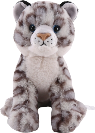 Leopard de zăpadă din pluș – așezat 22 cm