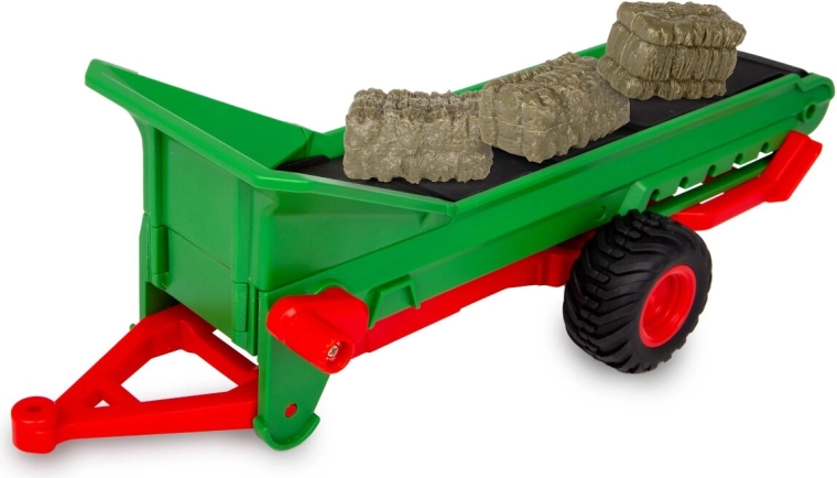Remorcă transportoare JAMARA cu 3 baloți de paie, la scara 1:24S