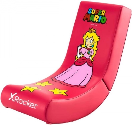 Scaun de podea pentru jocuri pentru copii X Rocker Super Mario Peach