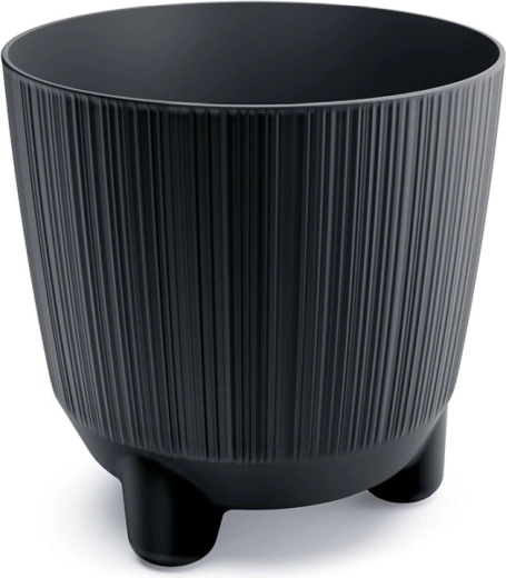 Ghiveci cu piciorușe RYFO N 19,5 cm antracit