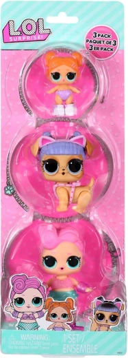 L.O.L. Surprise! 3 ambalaje – Păpușă, Animăluț și Bebeluș