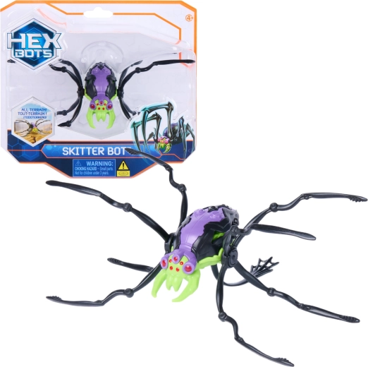 Păianjen robotic HEX BOTS Skitter Bot de la Spin Master
