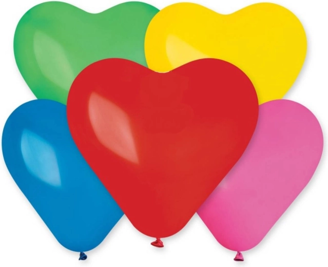 Balon gonflabil Gemar în formă de inimă, pastel, 25 cm - 1 bucată