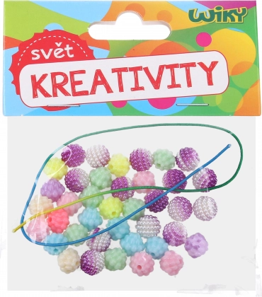 Mărgele colorate cu șnur