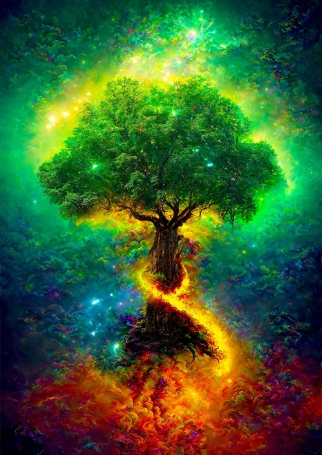 Puzzle Bucură-te Arborele Nordic al Vieții 1000 Piese