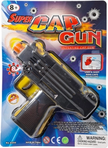 Pistol de jucărie din plastic cu capse (8 focuri)