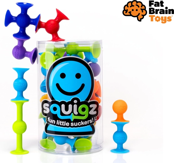 Seturi de construcție din silicon cu ventuze Squigz – set de început 22 piese