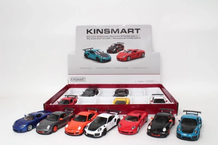 Model auto metalic Porsche 13 cm cu uși care se deschid și mecanism pull-back