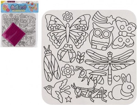 Set creativ cu imagini animale sclipitoare din folie