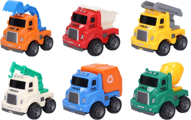 Set de mijloace de transport 6 buc 9 cm