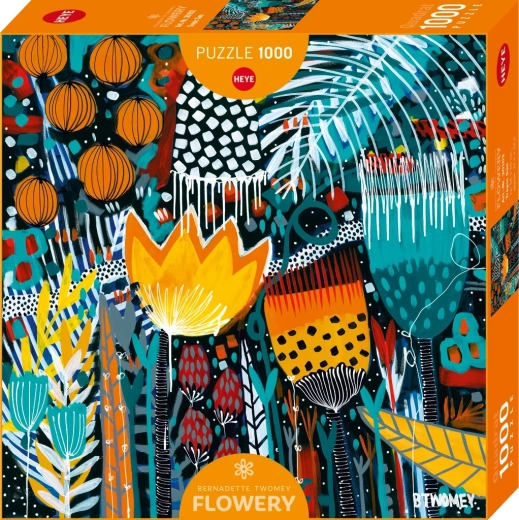 HEYE puzzle pătrate Flowery: Soare tropical, 1000 de piese