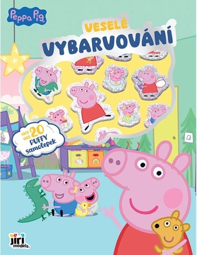 Colorat vesel cu autocolante – Purcelușa Peppa