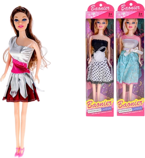 Păpușă de modă articulată 29 cm în cutie cadou