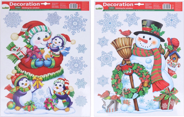 Decorațiune de fereastră Crăciun 41 × 29 cm