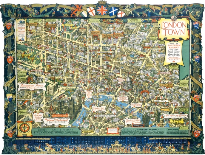 Puzzle Londra de la Southern Railway, 1000 piese