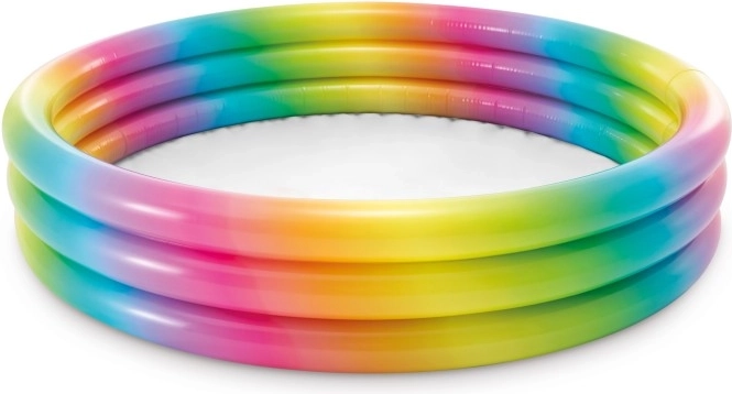 Piscină gonflabilă pentru copii cu buline colorate INTEX 147 × 33 cm