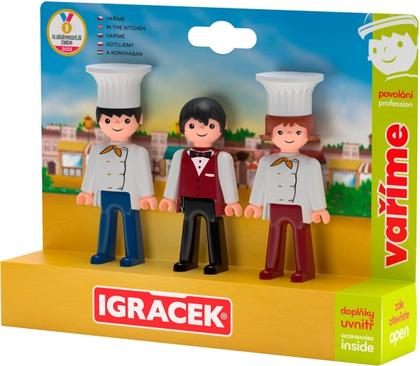 Efko Igráček trio gătim – set de 3 figurine articulate cu accesorii