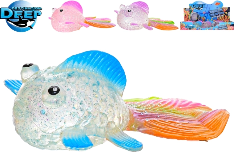 Peștișor antistres extensibil 6 cm – auriu