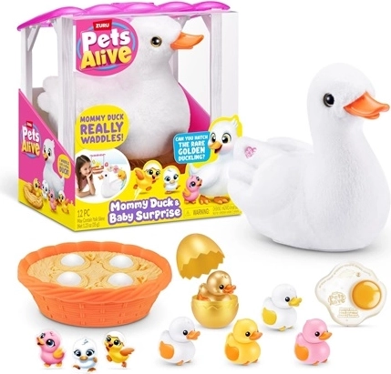 ZURU Pets Alive mama rață cu surpriză