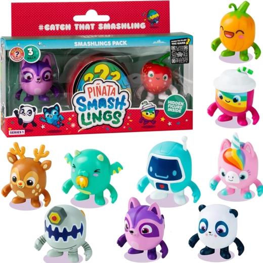 Piñata Smashlings – set de 3 figurine aleatorii cu cod DLC, seria 1