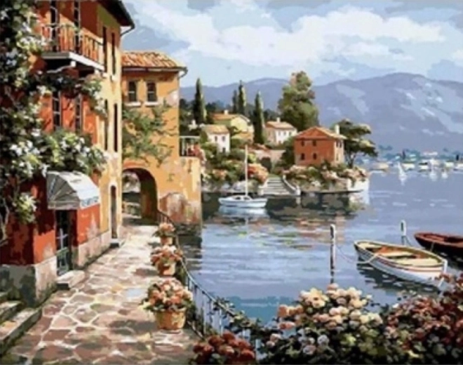 Norimpex pictură pe numere Plajă imaginară 40 × 50 cm