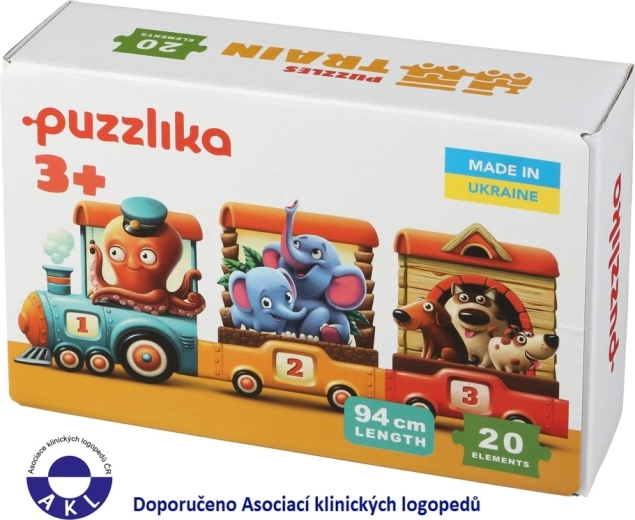 Puzzlika Tren – puzzle educative 20 piese, 94 cm