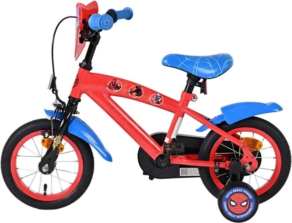 Bicicletă pentru copii Spider-Man 12" roșu-albastru