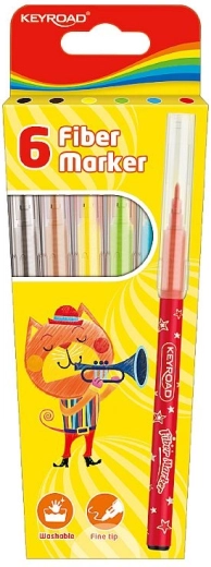Markere lavabile Keyroad, set 6 culori