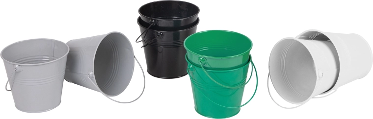Set de găleți metalice colorate Classic World - 8 buc.